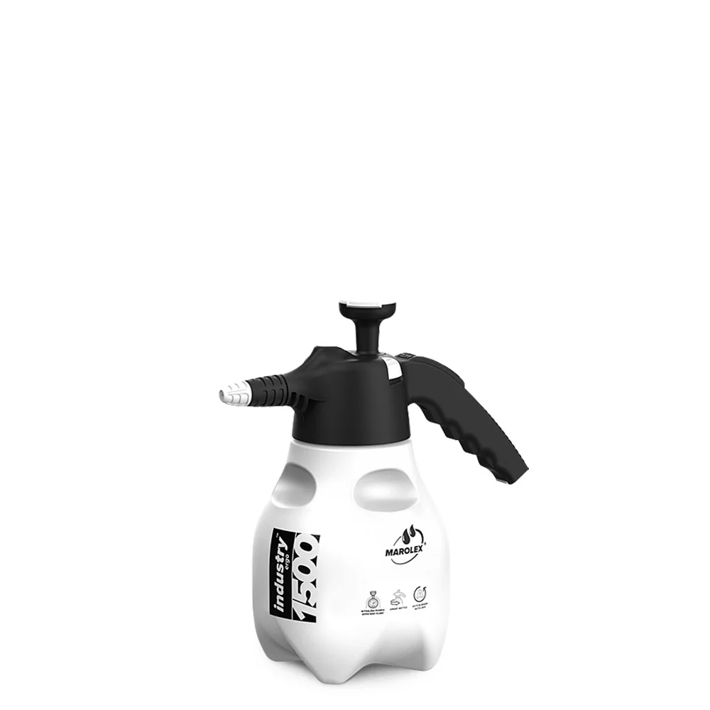Marolex Industry ergo Acid line 1500 - Ручной чёрный помповый опрыскиватель, Viton, черный, 1.5 л