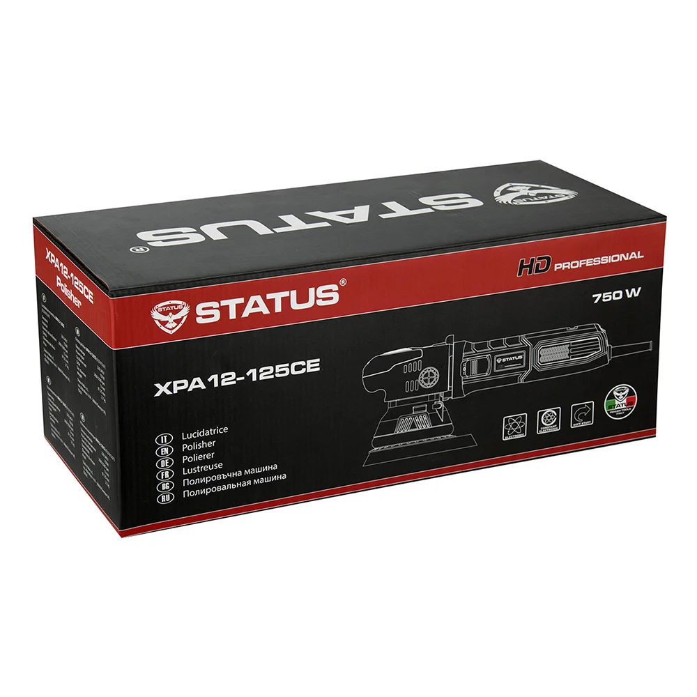 STATUS XPA12-125СE - Эксцентриковая полировальная машинка, 750 Вт - 7