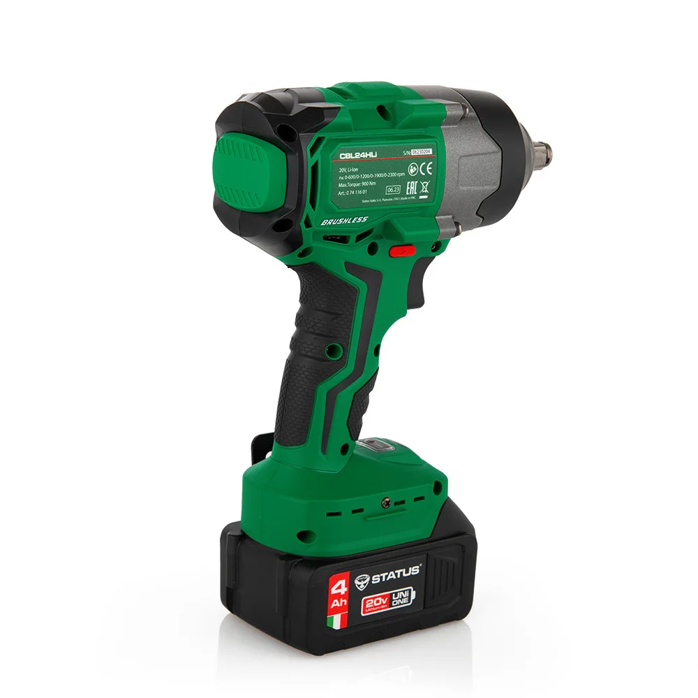 STATUS UniOne CBL 24HLi - Бесщеточный ударный аккумуляторный гайковерт, 20 В, 4 Ач - 2