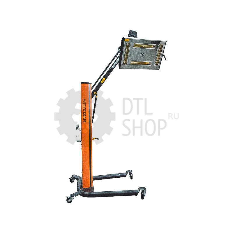 WiederKraft Однокассетная мобильная ИК сушка на пантографической стойке