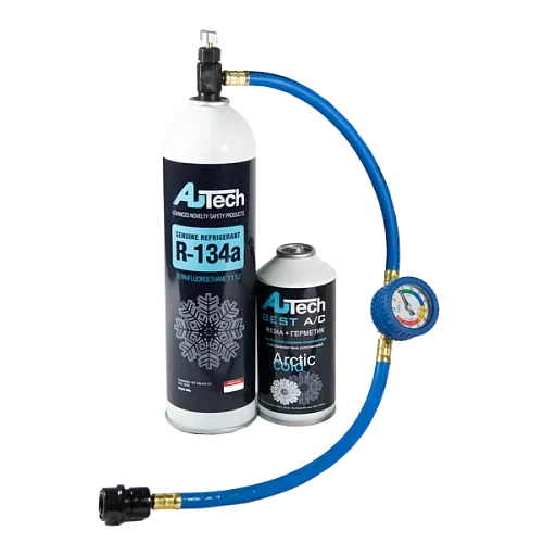 AuTech !!Баллоны + шланг с манометром 500 гр + 340 гр