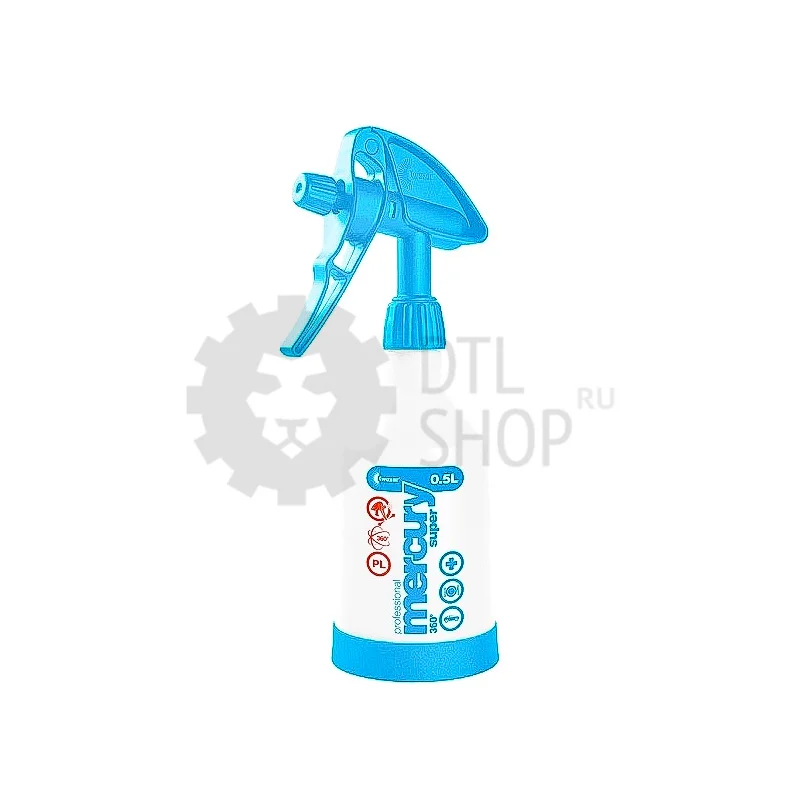 Kwazar Mercury SUPER PRO+ 360 Viton - Курковый распылитель, голубой, 500 мл