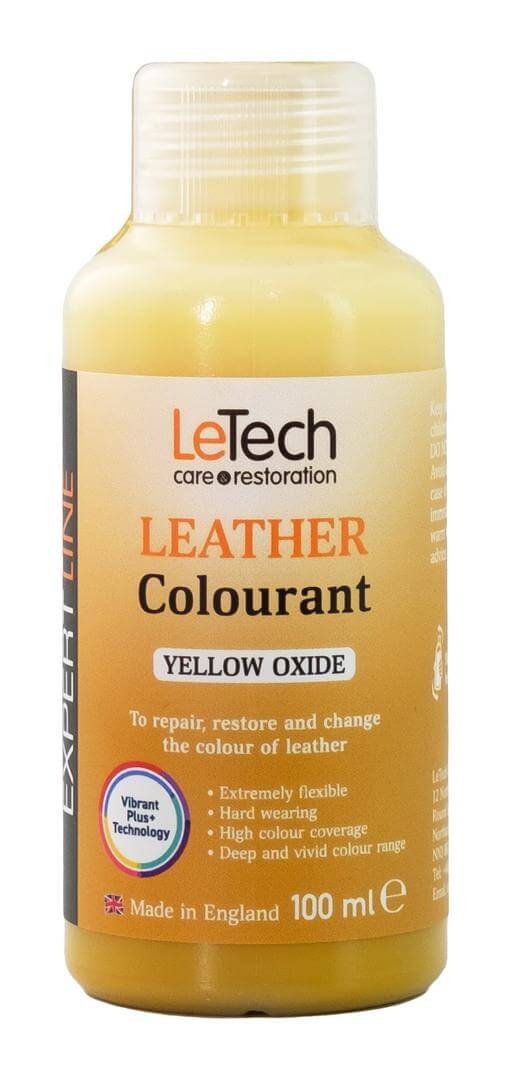 LeTech Leather Colourant Yellow Oxide - краска для кожи, оксидный желтый, 200 мл - 2