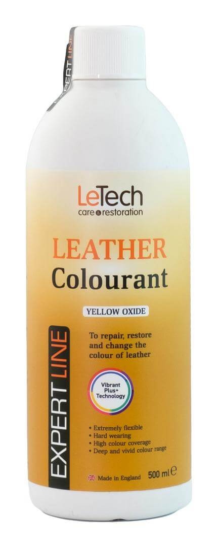 LeTech Leather Colourant Yellow Oxide - краска для кожи, оксидный желтый, 200 мл - 3