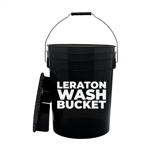 Leraton Wash Bucket - Ведро для мойки автомобиля сепаратором, черное, 20 л - 1
