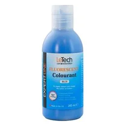 LeTech Leather Fluor Colourant Blue - краска для кожи флуоресцентная, синий, 200 мл