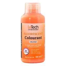LeTech Leather Fluor Colourant Orange - краска для кожи флуоресцентная, оранжевый, 100 мл