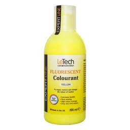 LeTech Leather Fluor Colourant Yellow - краска для кожи флуоресцентная, желтый, 200 мл