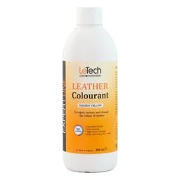 LeTech Leather Colourant Golden Yellow - краска для кожи, золотой желтый, 500 мл