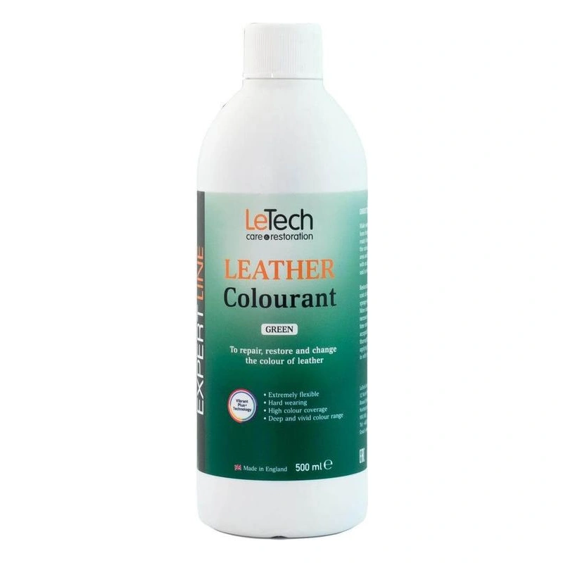 LeTech Leather Colourant Green - краска для кожи, зеленый, 500 мл - 1