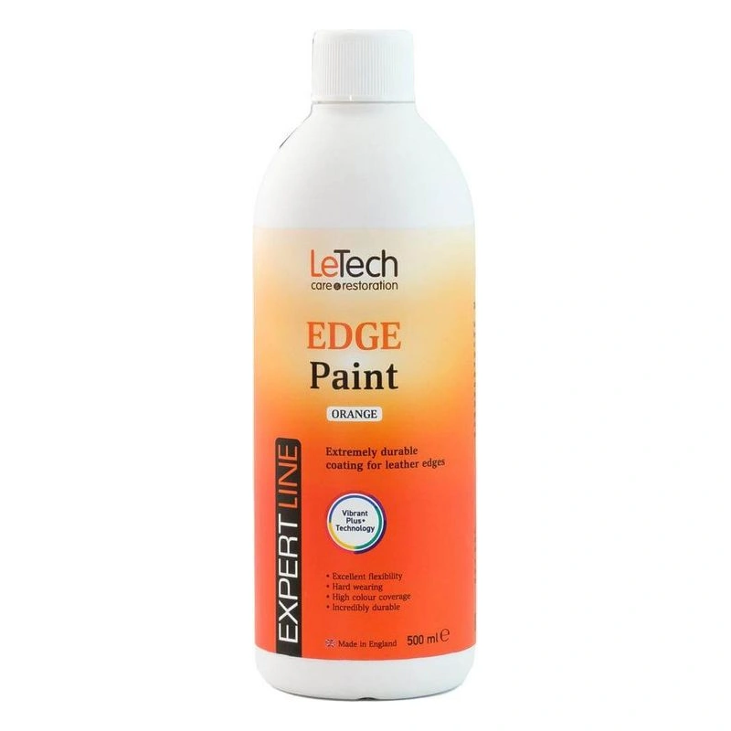 LeTech Leather Edge Paint Orange - краска для уреза кожи, оранжевый, 500 мл - 1