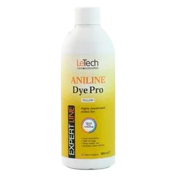 LeTech Leather Aniline Dye Pro Yellow - проникающая краска для кожи, желтый, 500 мл