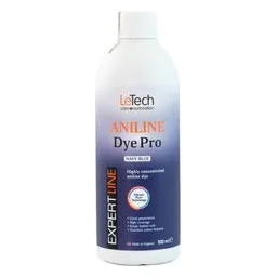 LeTech Leather Aniline Dye Pro Navy Blue - проникающая краска для кожи, темно-синий, 500 мл