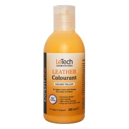 LeTech Leather Colourant Golden Yellow - краска для кожи, золотой желтый, 200 мл