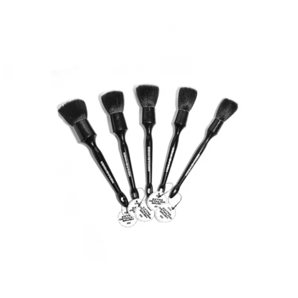 Full Brush Set Extra Набор кистей для детейлинга с косметическим ворсом MegaShiner, Упаковка 5шт. Упаковка 5шт. - 1
